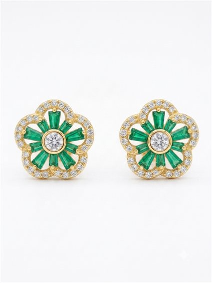 Orecchini Cianfrone Gioielli Donna in Argento OAO7369-VERDE - OAO7369-VERDE